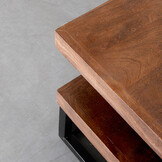 LABEL51 - Salontafel Cube - Bruin - 80x80x40cm