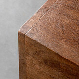 LABEL51 - Salontafel Cube - Bruin - 80x80x40cm