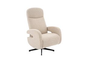 LABEL51 Fauteuil Esjberg - Naturel - Manueel Verstelbaar - 68x84x114 cm