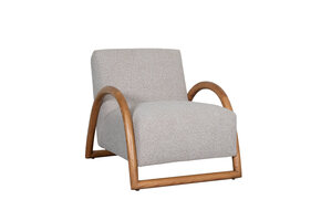 LABEL51 Fauteuil Viggo - Naturel - Naturel Houten Frame - 70x90x74 cm