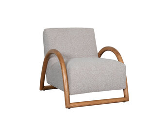 LABEL51 Fauteuil Viggo - Naturel - Naturel Houten Frame - 70x90x74 cm