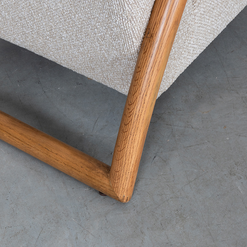 LABEL51 Fauteuil Viggo - Naturel - Naturel Houten Frame - 70x90x74 cm