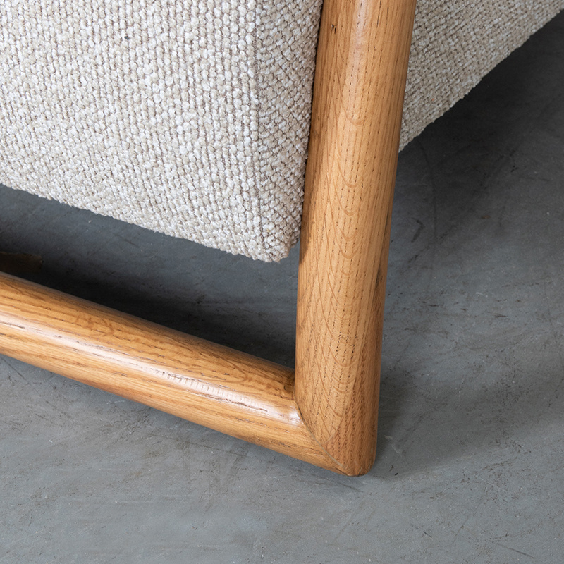 LABEL51 Fauteuil Viggo - Naturel - Naturel Houten Frame - 70x90x74 cm