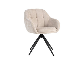 LABEL51 Eetkamerstoel Esma - Naturel - 60x80x62 cm - Set van 2