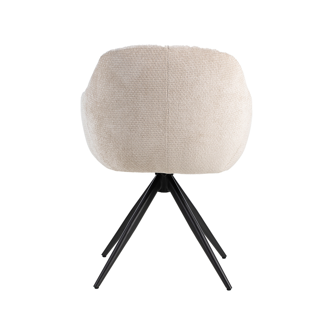 LABEL51 Eetkamerstoel Esma - Naturel - 60x80x62 cm - Set van 2