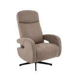 LABEL51 Fauteuil Esbjerg - Taupe - Manueel Verstelbaar - 68x84x114 cm