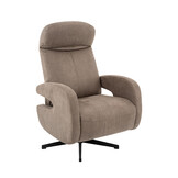 LABEL51 Fauteuil Esbjerg - Taupe - Manueel Verstelbaar - 68x84x114 cm