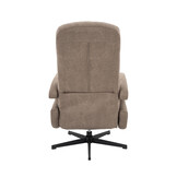 LABEL51 Fauteuil Esbjerg - Taupe - Manueel Verstelbaar - 68x84x114 cm