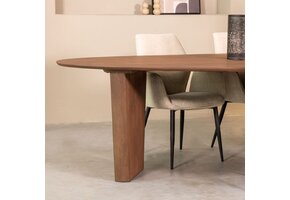 LABEL51 - Eetkamertafel Wow - Bruin - 130x300x75cm