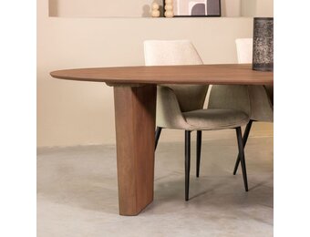 LABEL51 - Eetkamertafel Wow - Bruin - 130x300x75cm