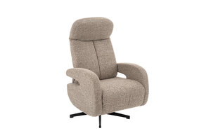 LABEL51 Fauteuil Esbjerg - Mushroom - Manueel Verstelbaar - 68x84x114 cm