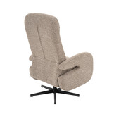 LABEL51 Fauteuil Esbjerg - Mushroom - Manueel Verstelbaar - 68x84x114 cm