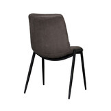 LABEL51 - Eetkamerstoel Noor - Taupe - 41x51x84cm - Set van 2