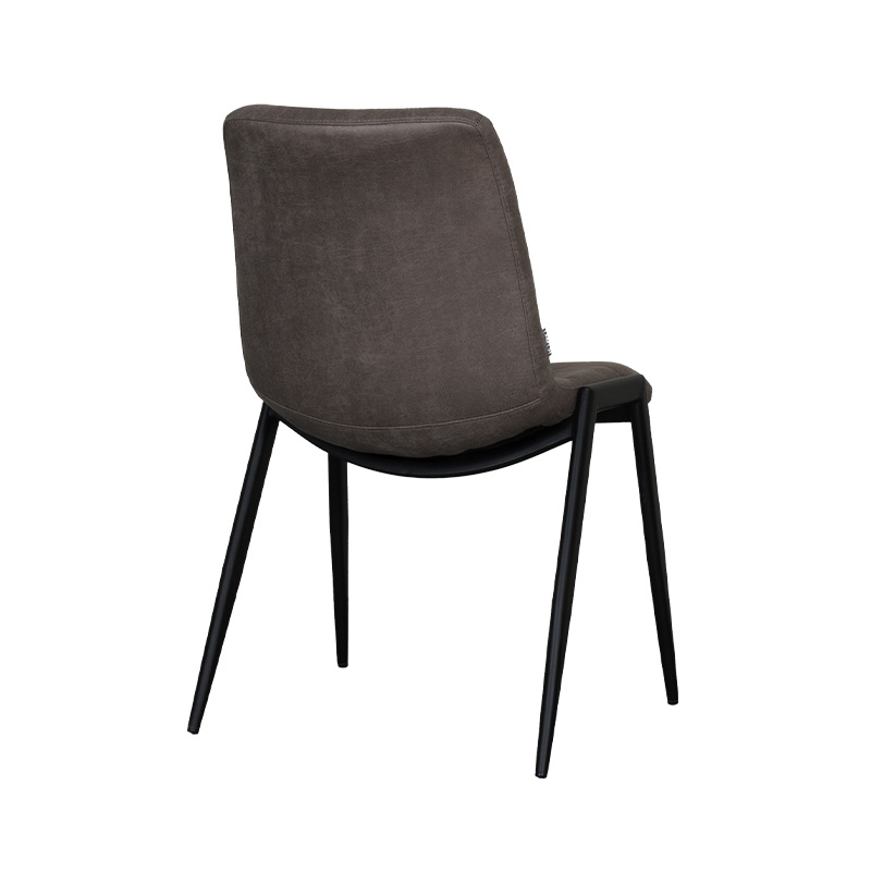 LABEL51 - Eetkamerstoel Noor - Taupe - 41x51x84cm - Set van 2