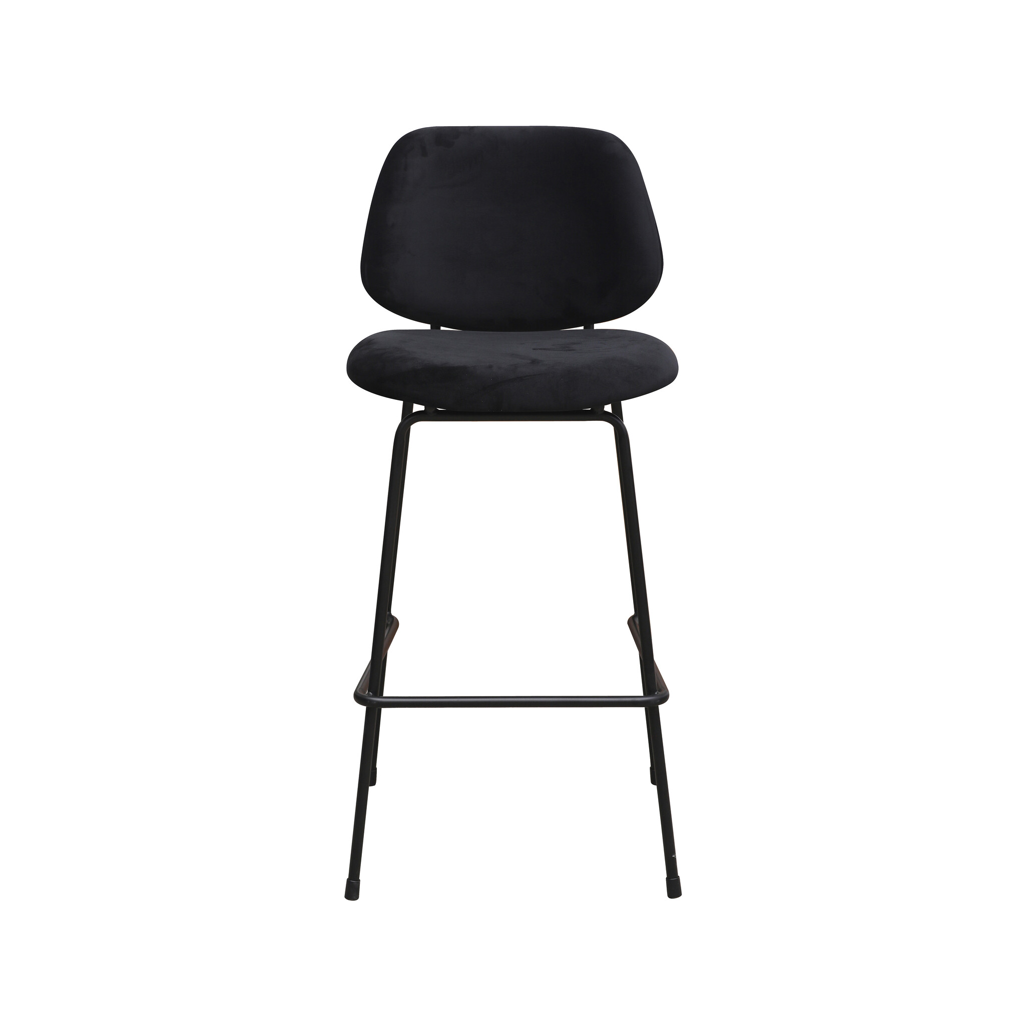 LABEL51 Barkruk Bello - Zwart - 46x53x105 cm