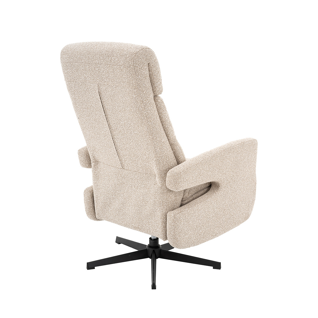 LABEL51 Fauteuil Copenhagen - Naturel - Manueel Verstelbaar - 72x88x115 cm