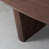 LABEL51 Eetkamertafel Wow - Espresso - Organisch - 240x110x75 cm