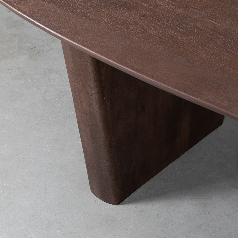 LABEL51 Eetkamertafel Wow - Espresso - Organisch - 240x110x75 cm