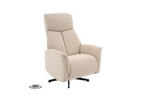 LABEL51 Fauteuil Helsinki - Naturel - Manueel Verstelbaar - 73x86x114 cm