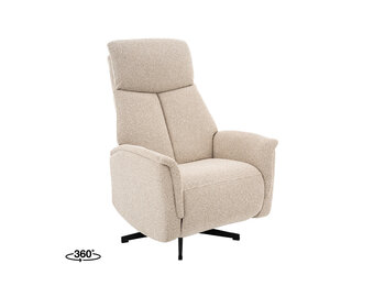 LABEL51 Fauteuil Helsinki - Naturel - Manueel Verstelbaar - 73x86x114 cm