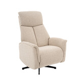 LABEL51 Fauteuil Helsinki - Naturel - Manueel Verstelbaar - 73x86x114 cm