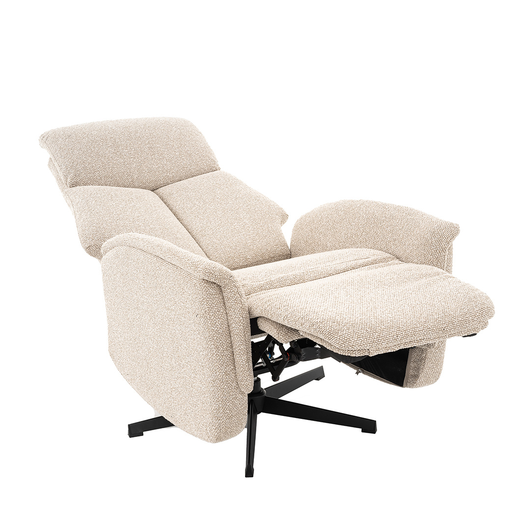 LABEL51 Fauteuil Helsinki - Naturel - Manueel Verstelbaar - 73x86x114 cm