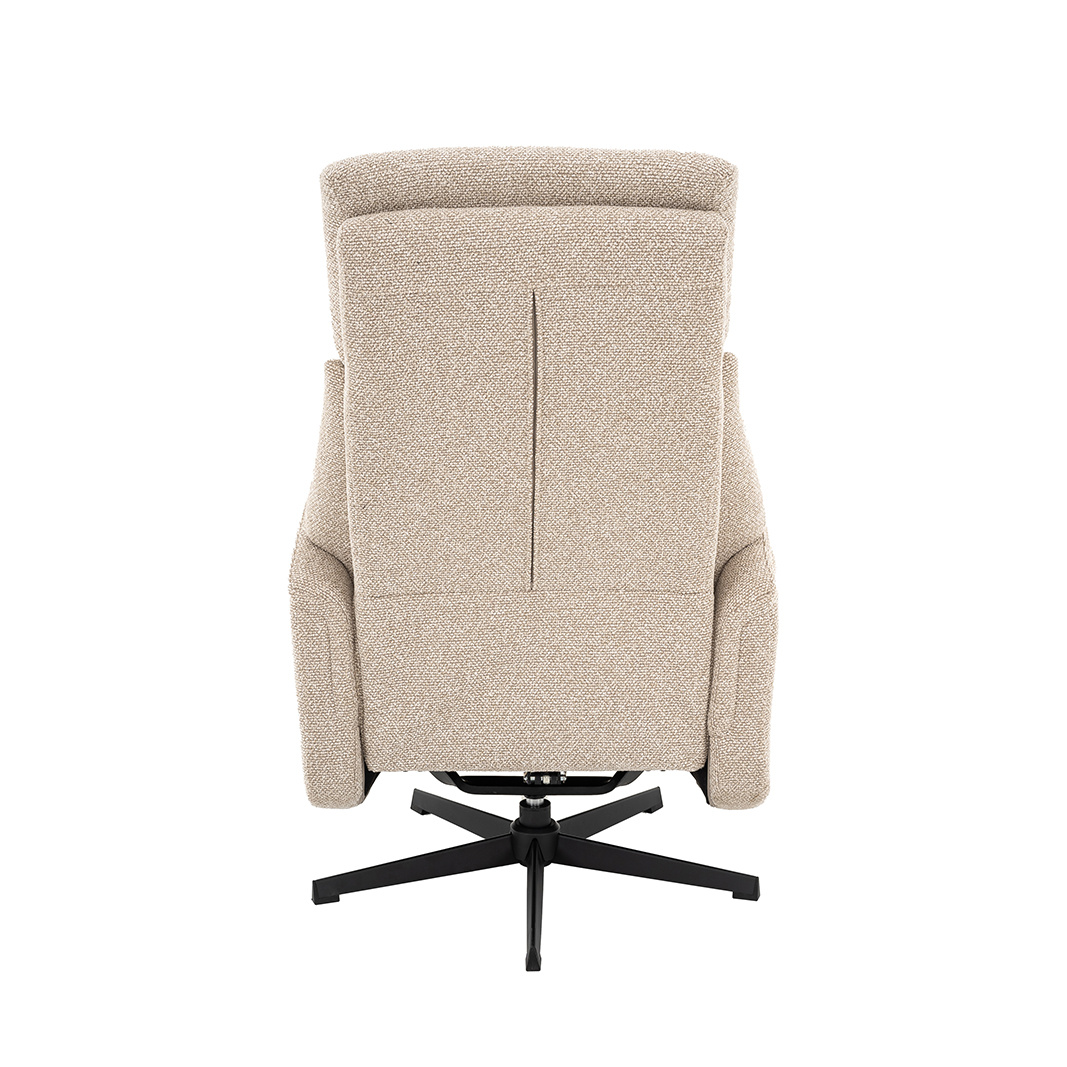 LABEL51 Fauteuil Helsinki - Naturel - Manueel Verstelbaar - 73x86x114 cm