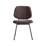 LABEL51 Eetkamerstoel Bello - Taupe - 48x82x58 cm - Set van 2