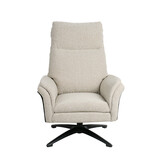 LABEL51 Fauteuil Zenza + Hocker - Naturel - 76x91x109 cm