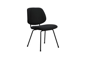 LABEL51 - Eetkamerstoel Bello - Zwart - 58x48x82cm - Set van 2