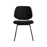 LABEL51 Eetkamerstoel Bello - Zwart - 48x82x58 cm - Set van 2