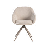 LABEL51 Eetkamerstoel Fiby - Naturel - 60x80x62 cm - Set van 2