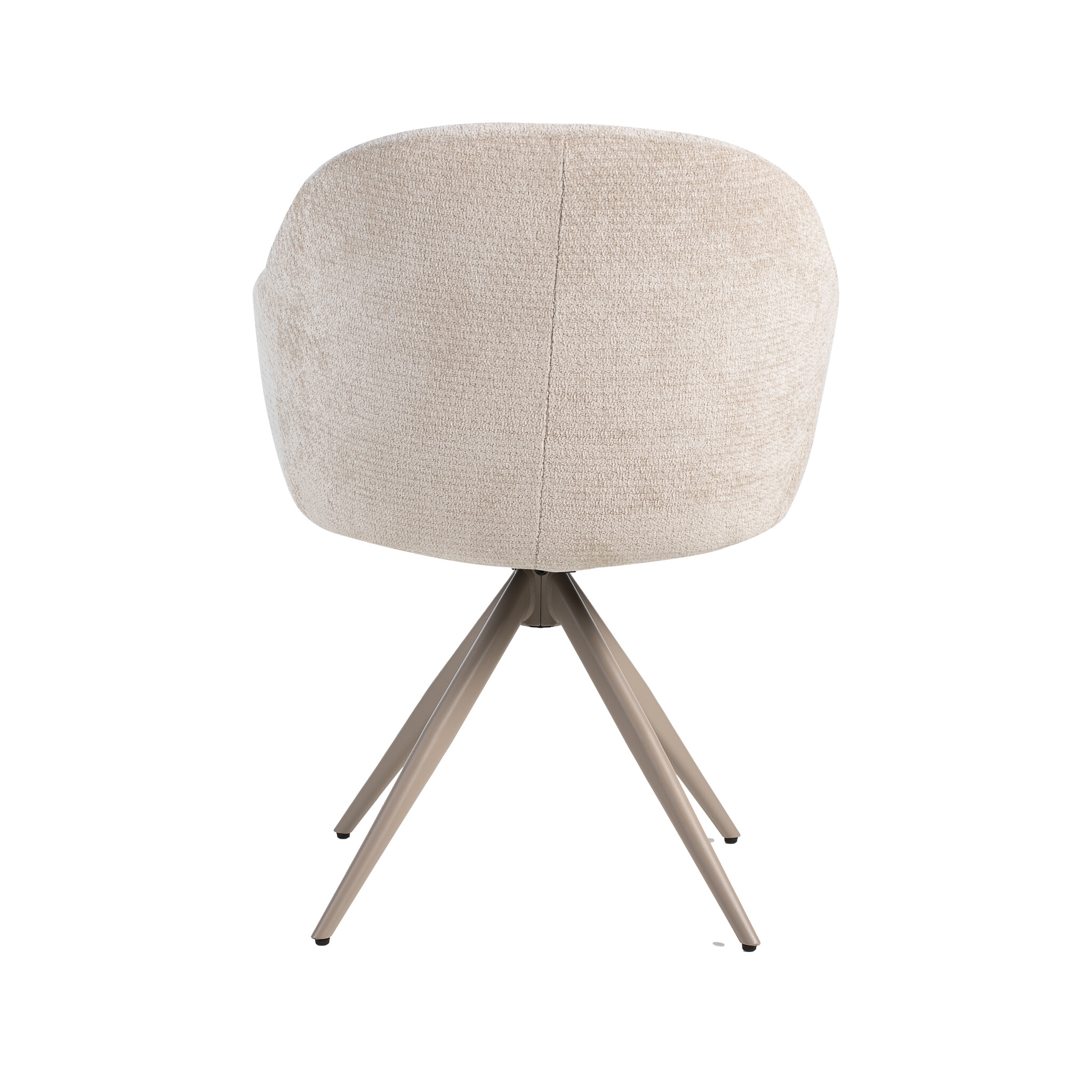 LABEL51 Eetkamerstoel Fiby - Naturel - 60x80x62 cm - Set van 2