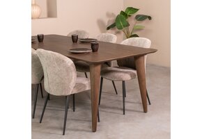 LABEL51 Eetkamertafel Fly - Espresso - 220x100x76 cm