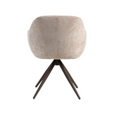 LABEL51 Eetkamerstoel Esma - Clay - 59x80x62 cm - Set van 2