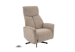 LABEL51 Fauteuil Helsinki - Mushroom - Manueel Verstelbaar - 73x86x114 cm