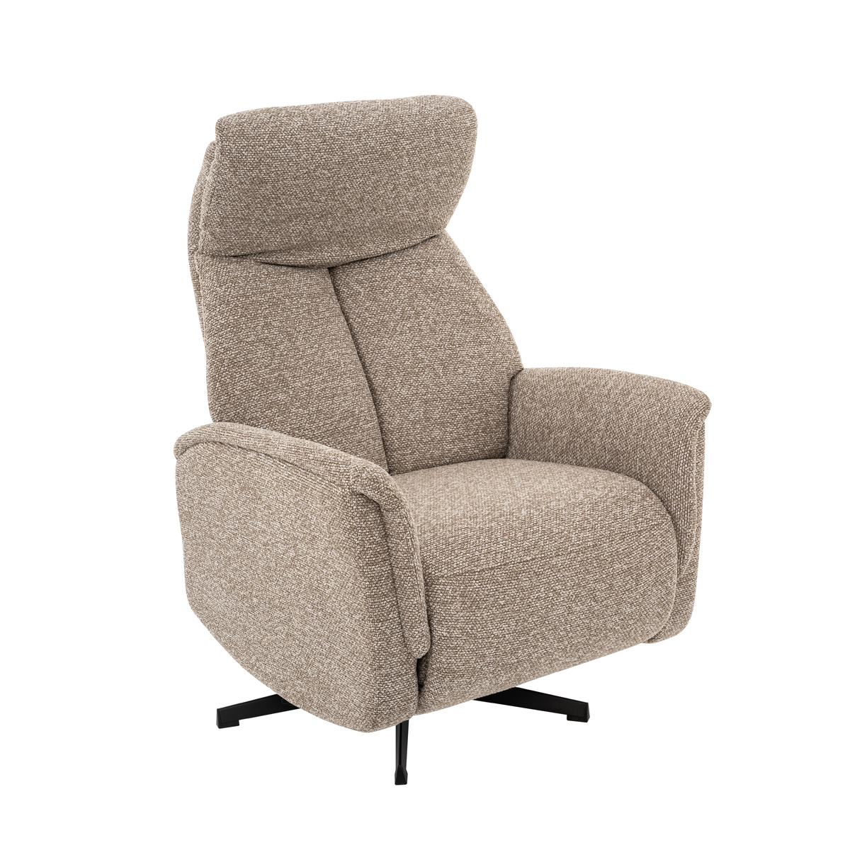 LABEL51 Fauteuil Helsinki - Mushroom - Manueel Verstelbaar - 73x86x114 cm