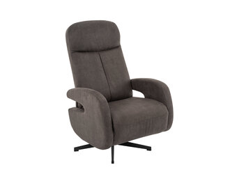 LABEL51 Fauteuil Esbjerg - Antraciet - Manueel Verstelbaar - 68x84x114 cm