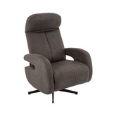 LABEL51 Fauteuil Esbjerg - Antraciet - Manueel Verstelbaar - 68x84x114 cm