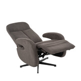 LABEL51 Fauteuil Esbjerg - Antraciet - Manueel Verstelbaar - 68x84x114 cm