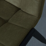 LABEL51 Eetkamerstoel Noor - Moss - 51x84x41 cm - Set van 2