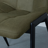 LABEL51 - Eetkamerstoel Noor - Moss - 41x51x84cm - Set van 2