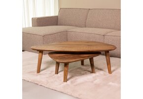 LABEL51 - Salontafel Gregg - Bruin - 64x110x38cm