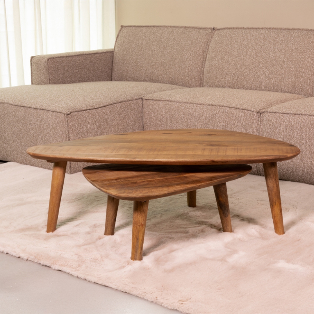 LABEL51 - Salontafel Gregg - Bruin - 64x110x38cm