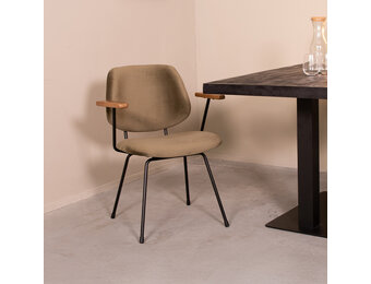 LABEL51 Eetkamerstoel Gastron - Hunter - 62x82x58 cm - Set van 2