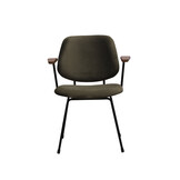 LABEL51 - Eetkamerstoel Gastron - Hunter - 58x62x82cm - Set van 2