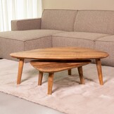 LABEL51 - Salontafel Gregg - Beige - 64x110x38cm
