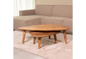 LABEL51 Salontafel Gregg - Naturel - 110x64x38 cm