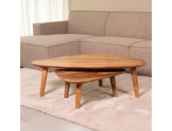 LABEL51 Salontafel Gregg - Naturel - 110x64x38 cm