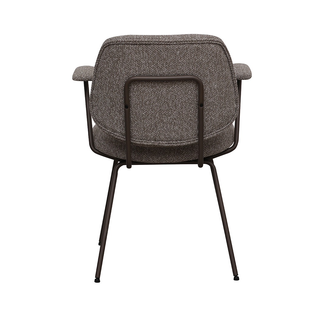 LABEL51 Eetkamerstoel Loreto - Mushroom - 51x82x59 cm - Set van 2